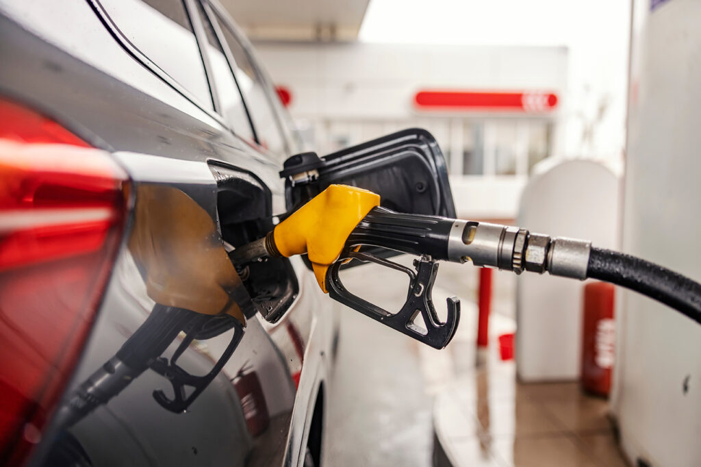 car with petrol pump