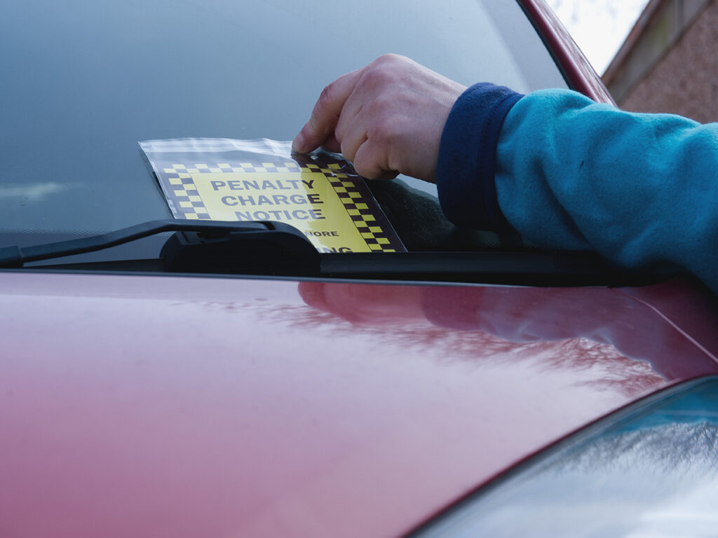 Parking Fine on car