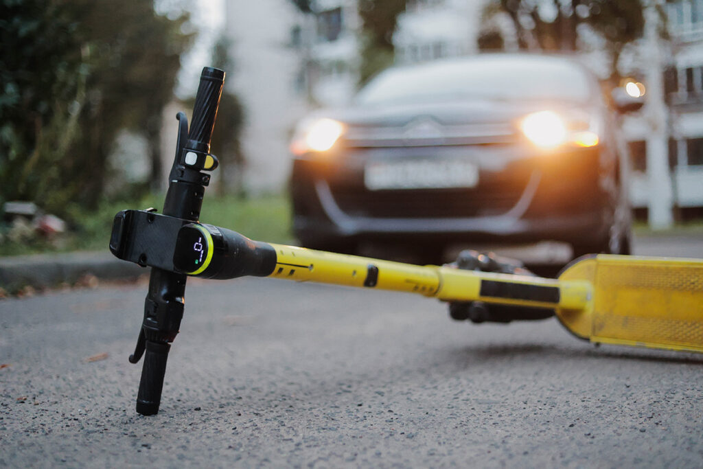 e-scooter on road
